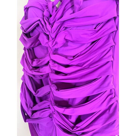 Spanx Swimsuit 16 Purple Braided Feminine Sexy Swim Beach Luxury Preppy Modern - Picture 4 of 10